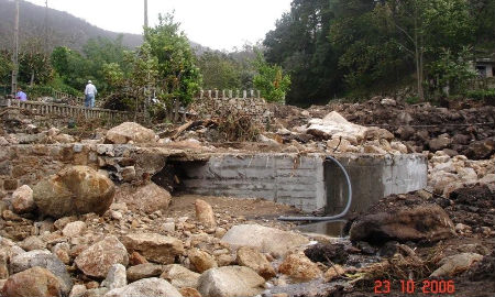 Foto de las inundaciones de 2006 tomada el día 23 de octubre