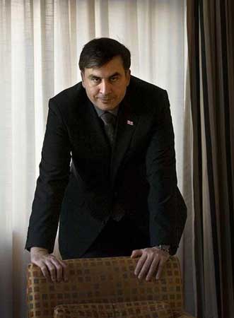 El presidente de Georgia,  Mijaíl Saakashvili.