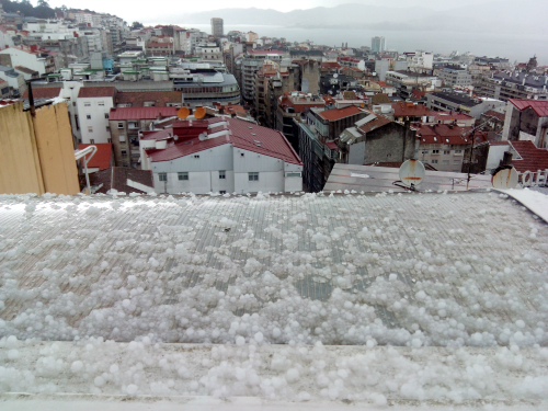 Granizo en Vigo