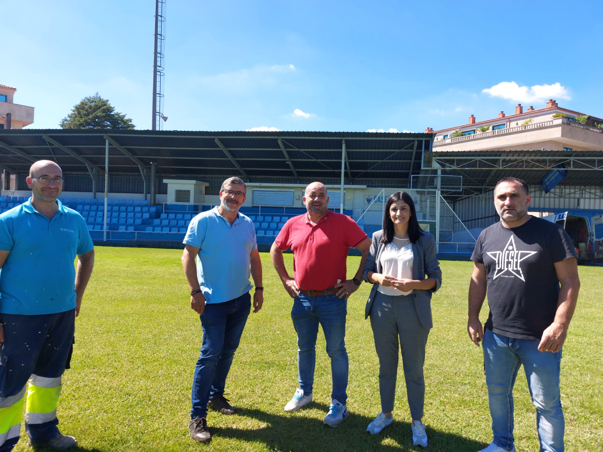 Salceda realiza melloras no Campo de Fútbol da Gándara