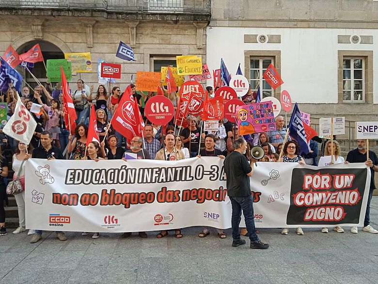 As traballadoras das escolas infantís van este xoves á folga por un convenio digno