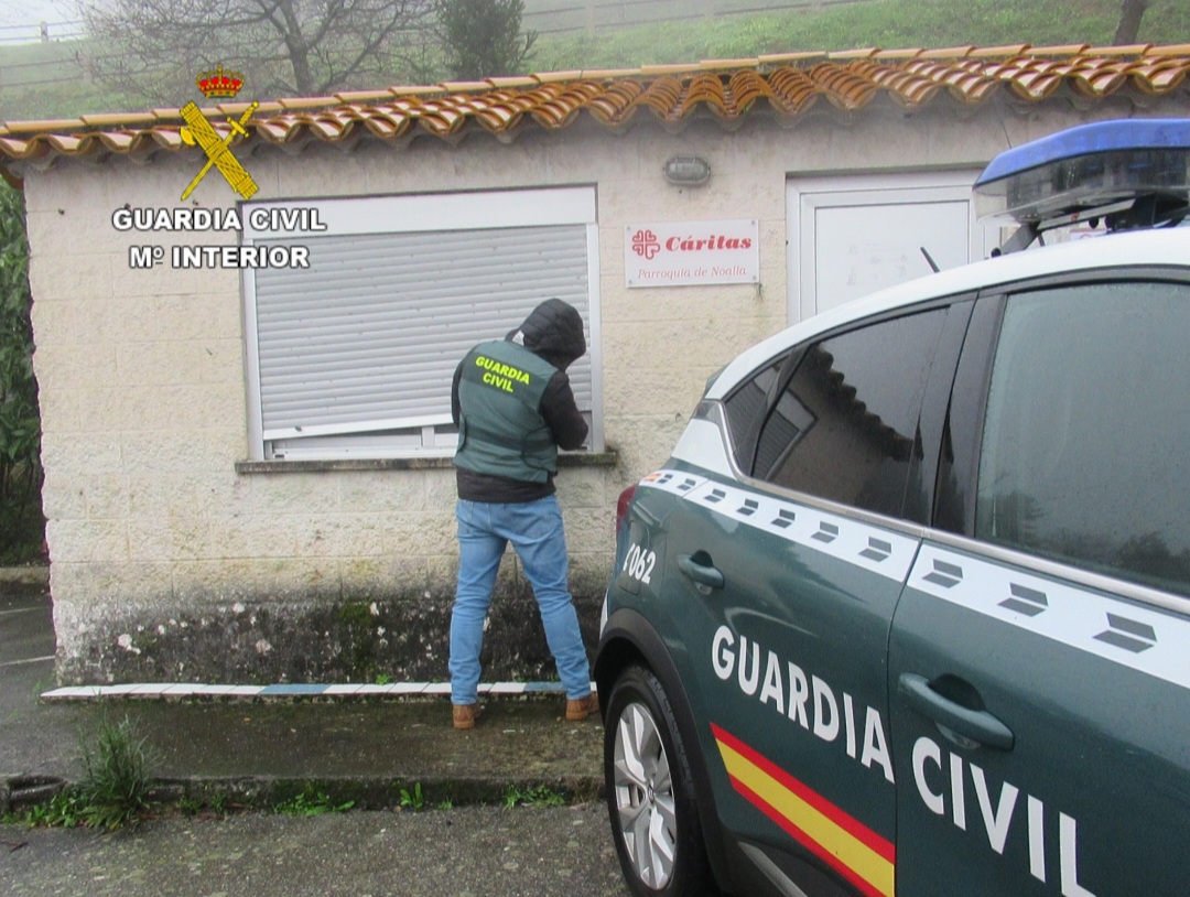 Arrestado tras robar en una oficina de Cáritas