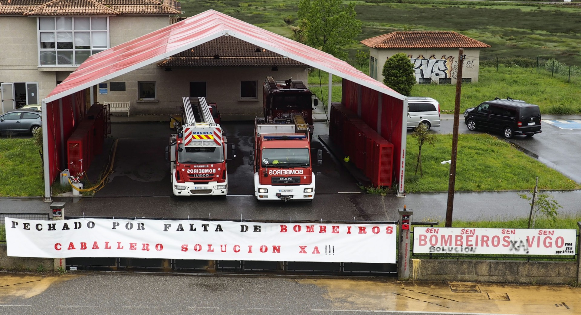 Bomberos de Vigo alertan de cierres en el parque de Coruxo por "falta extrema de personal"