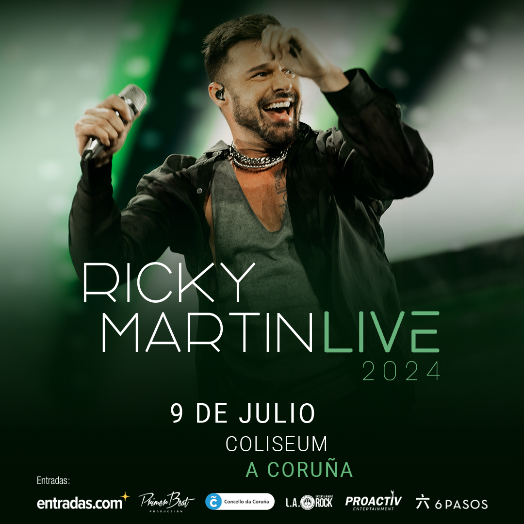 Ricky Martin en A Coruña: vendidas el 70% de las entradas a un mes del concierto