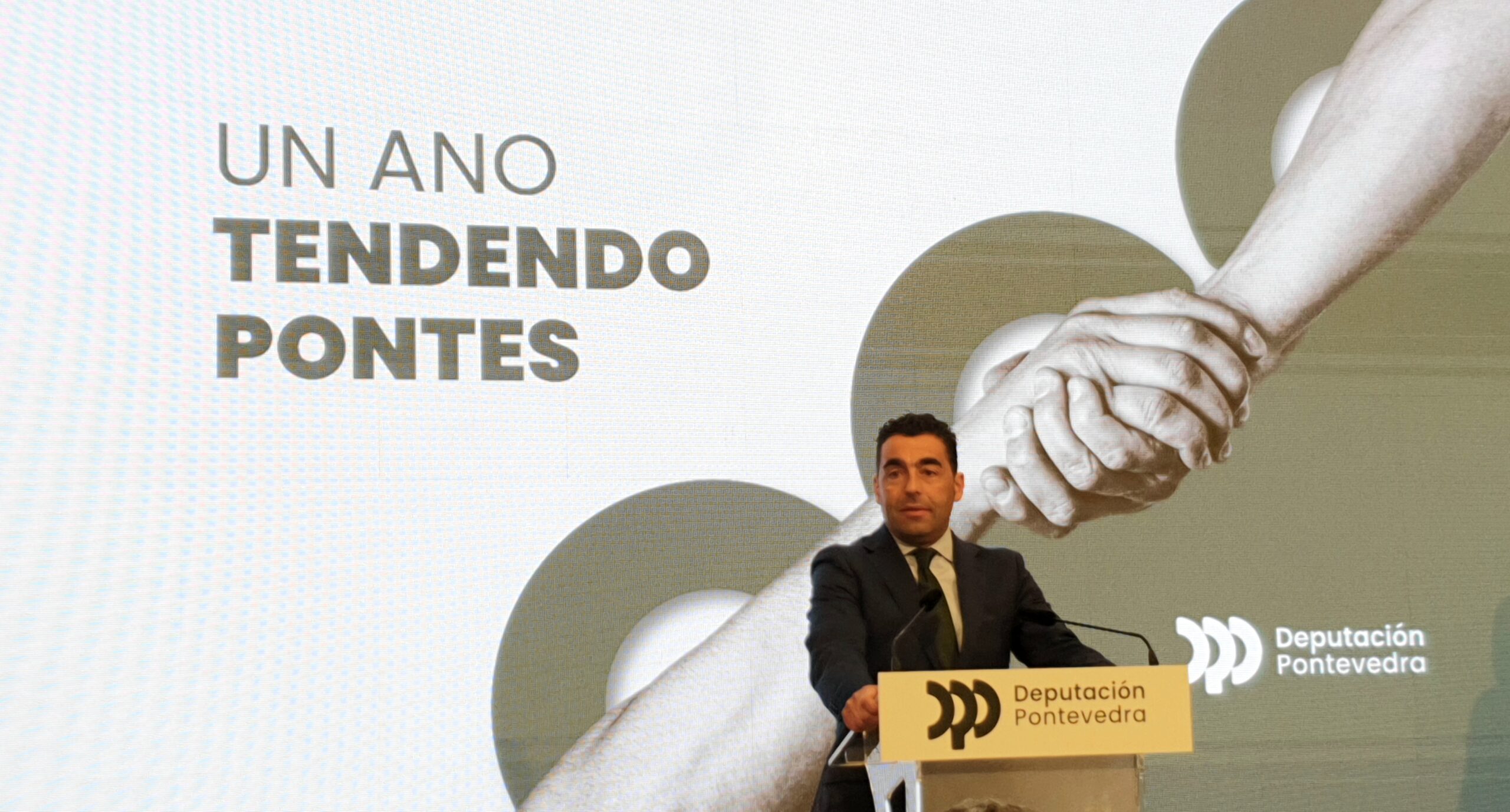 Luis López reivindica el trabajo conjunto con los 61 concellos de la provincia, incluido Vigo, en su primer año al frente de la Diputación