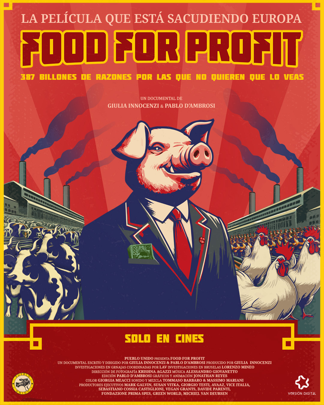 Vegana.gal activa la cuenta atrás para la feria con un pase del documental 'Food for Profit'