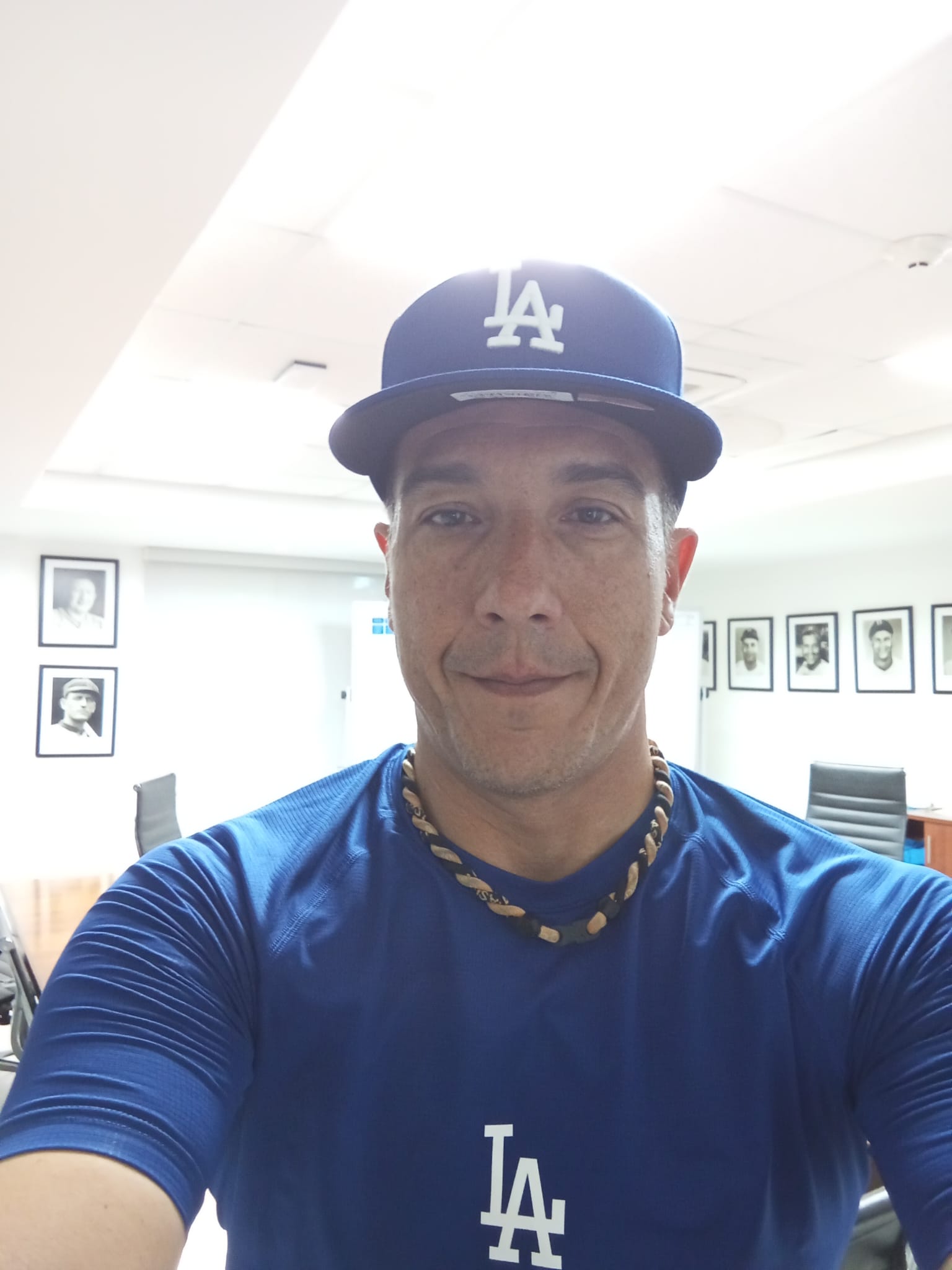 El entrenador de los Trasnos de Vigo, cumple su segunda samana como invitado de Los Ángeles Dodgers