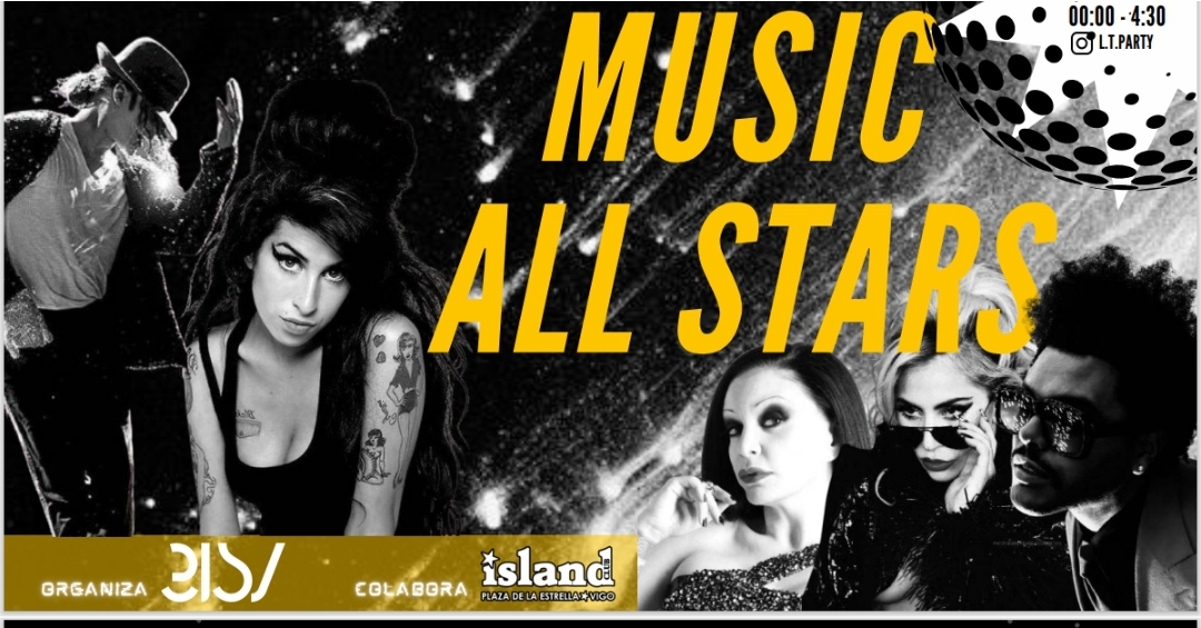 Homenaje a grandes estrellas de la música en 'Music All Stars', el próximo día 15 en la Sala Island