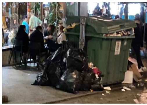 Vecinos presentan denuncias por suciedad, vertido de aguas residuales o peleas en calles del centro