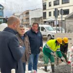 A humanización da rúa San Sebastián, no centro do Porriño, estará rematada en marzo