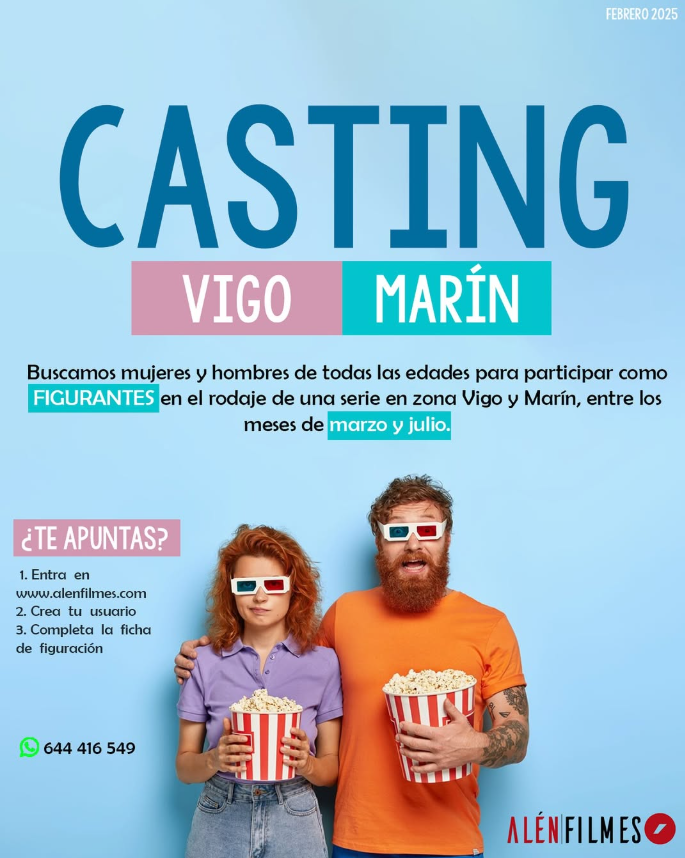 Buscan personas en Vigo para participar en el rodaje de una serie de televisión