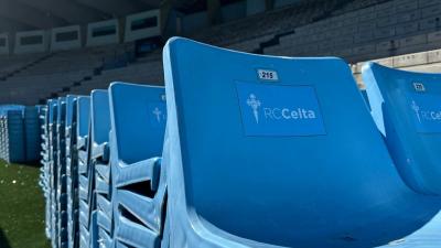 El Real Club Celta dona 180 butacas de la Grada de Gol a Baiona