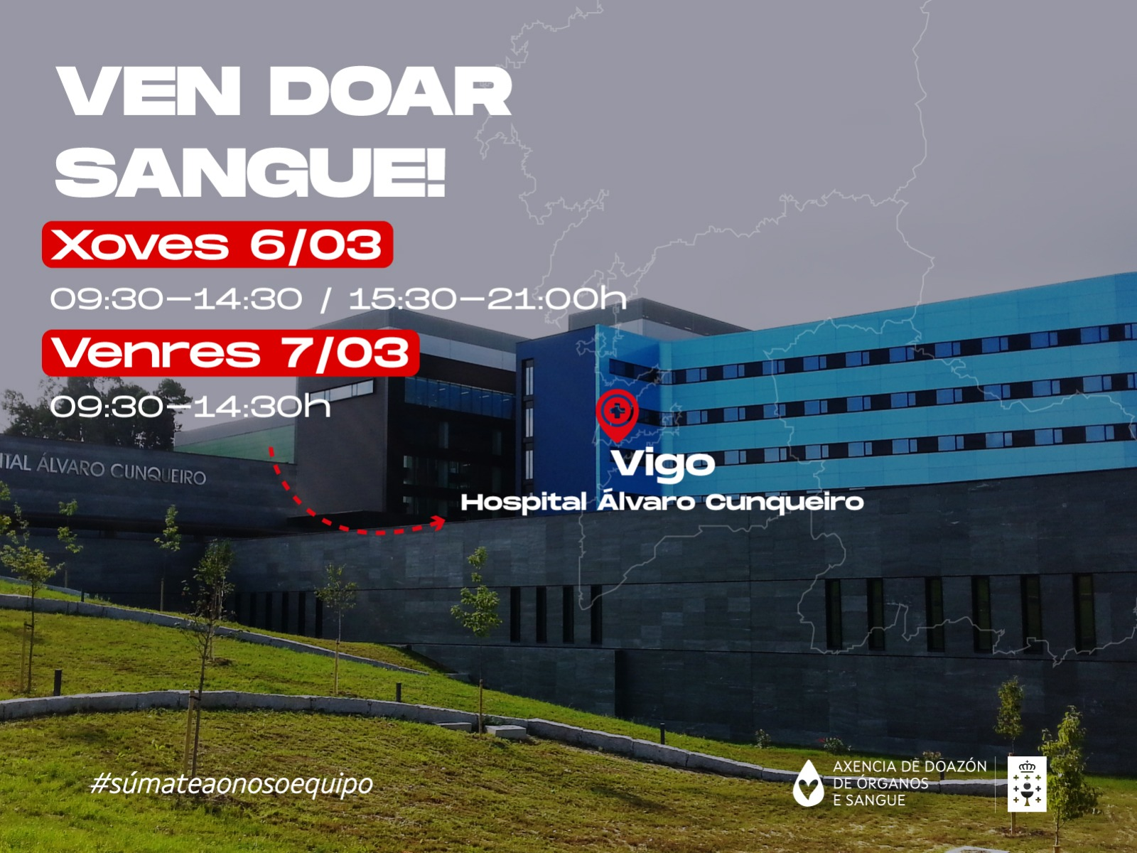 Campaña especial de donación de sangre en el Hospital Álvaro Cunqueiro