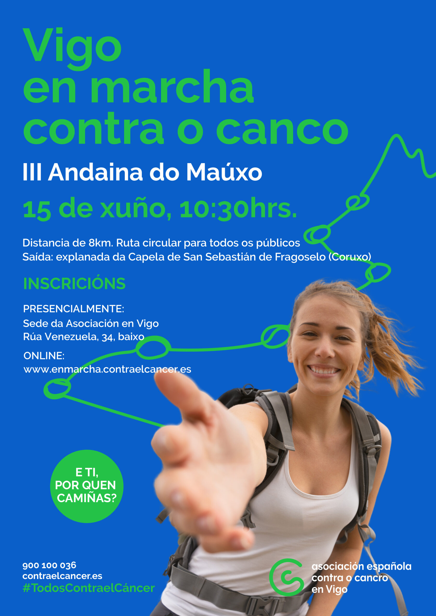 Vigo se pone en marcha contra el cáncer: llega la tercera Andaina do Maúxo